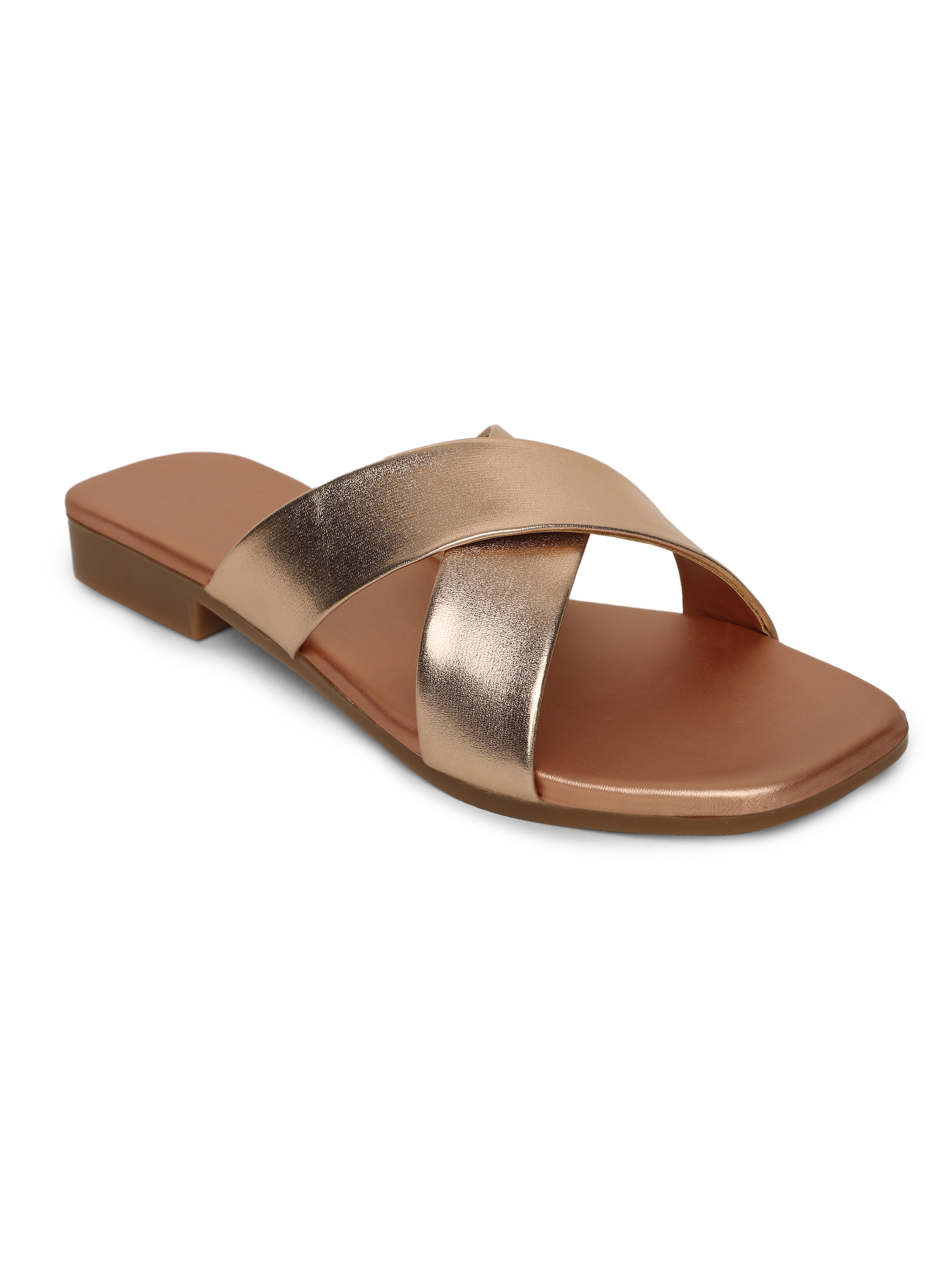 Women Black Solid Open Toe Flats X