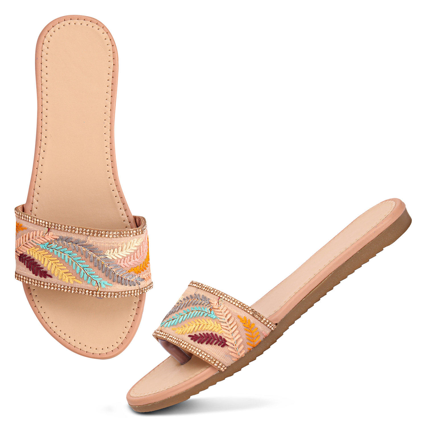 C2 Karts Women Open Toe Flats