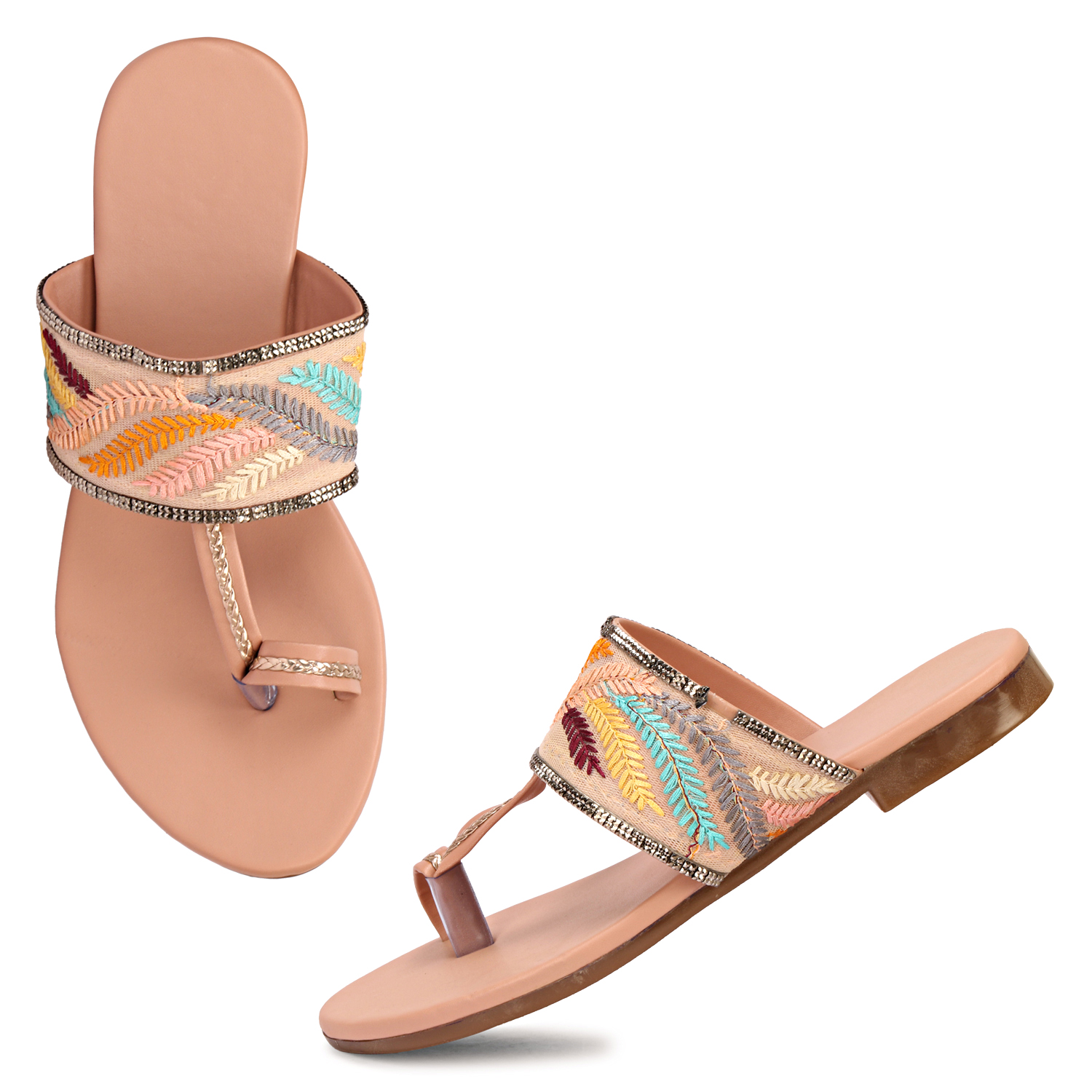 C2 Karts Women Open Toe Flats