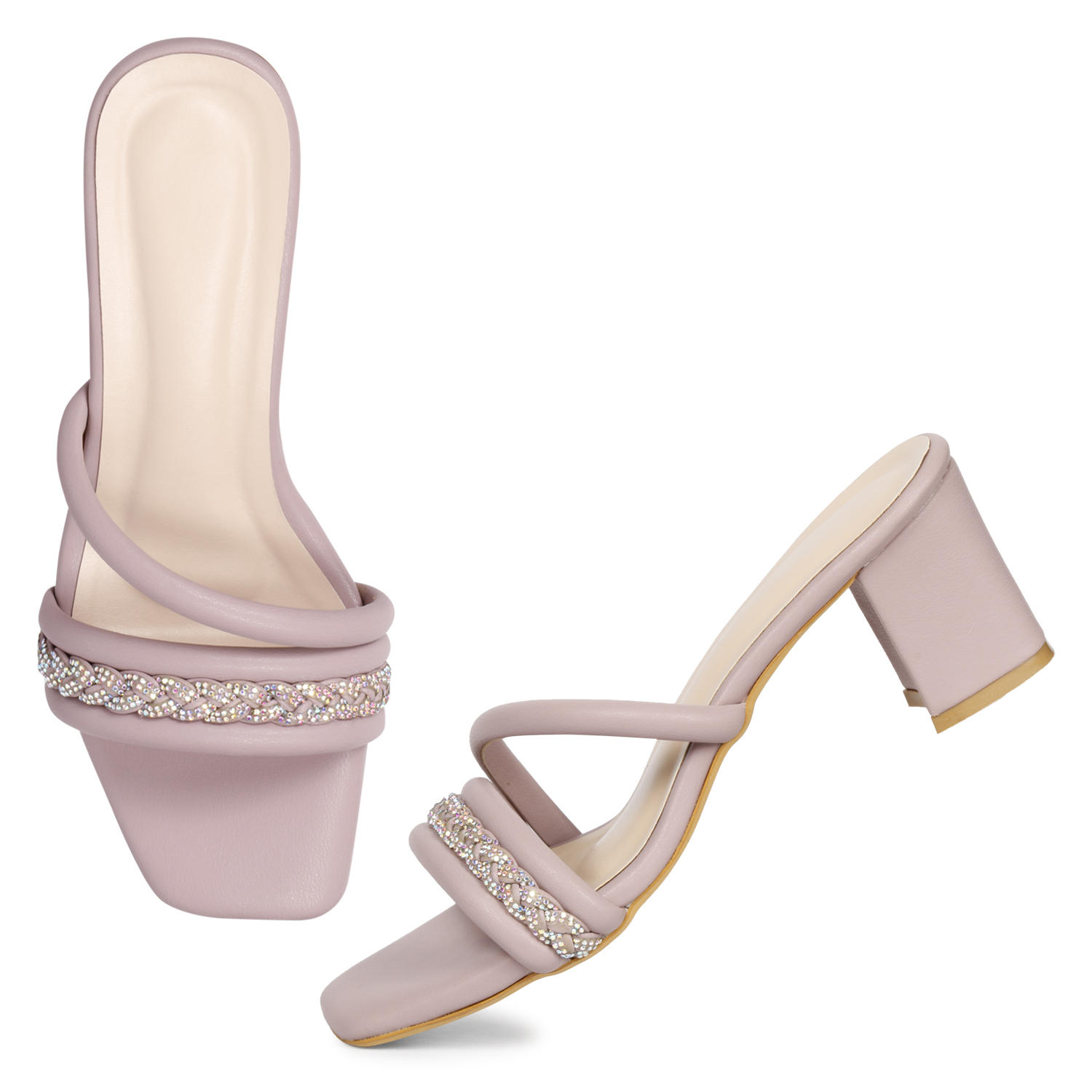 C2 Karts Women Block Heels Sandal