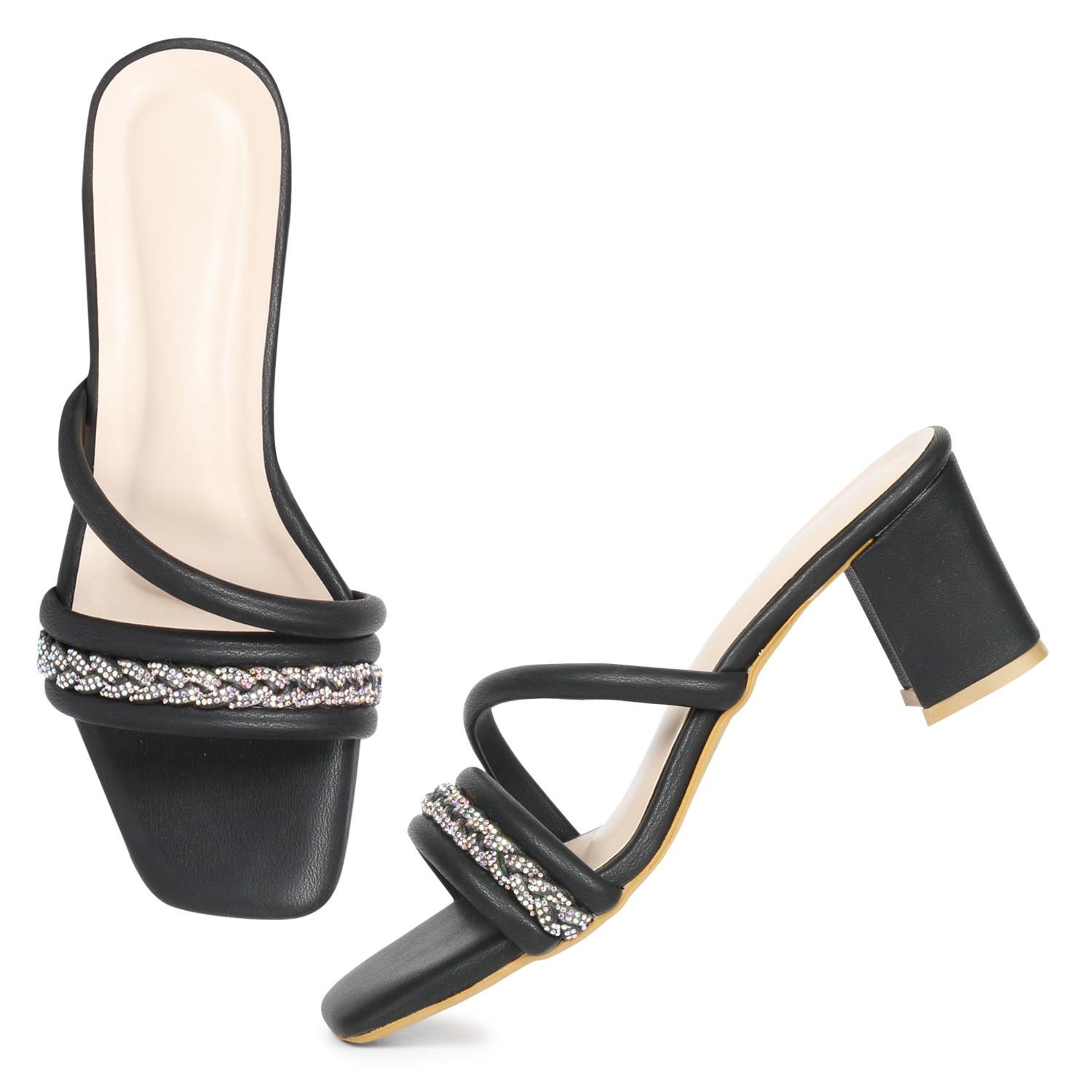 C2 Karts Women Block Heels Sandal