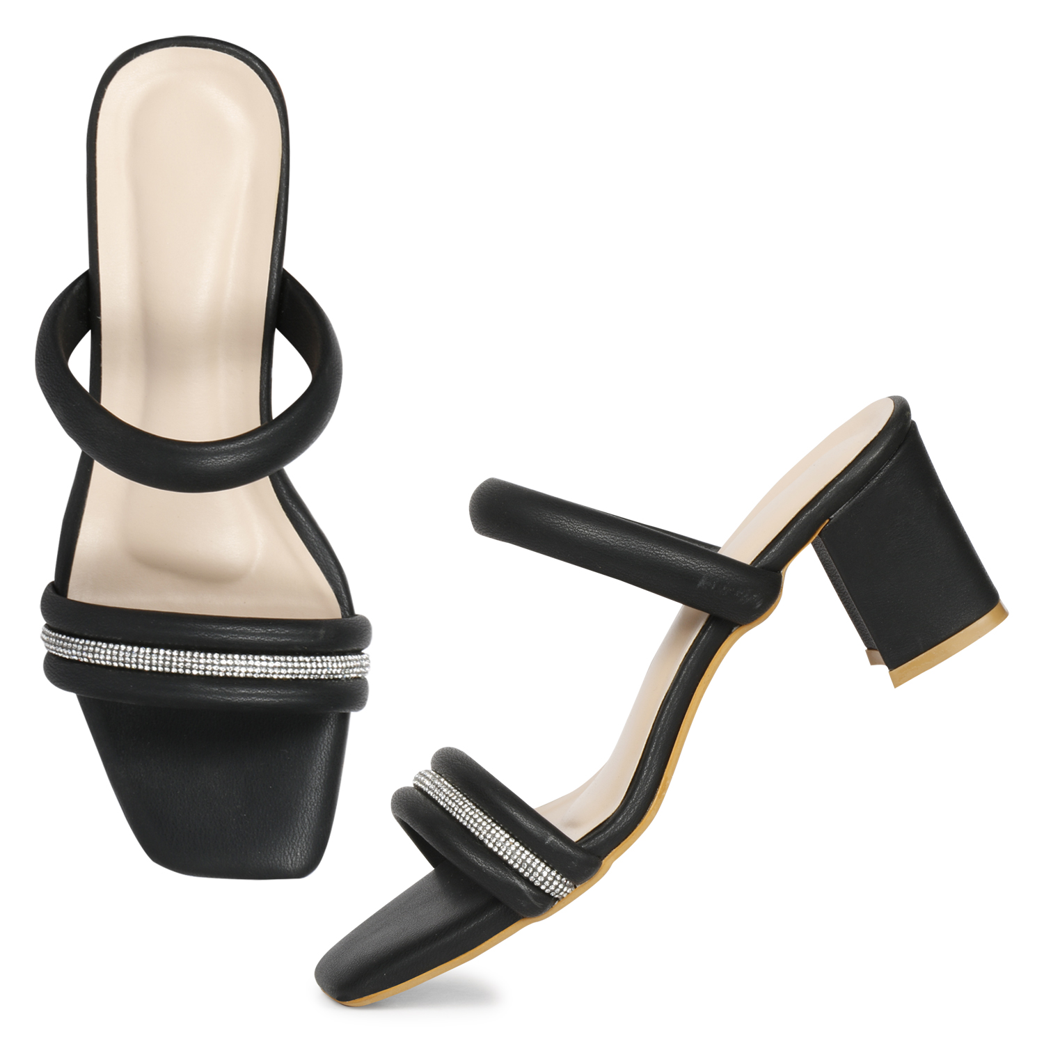 C2 Karts Women Block Heels Sandal